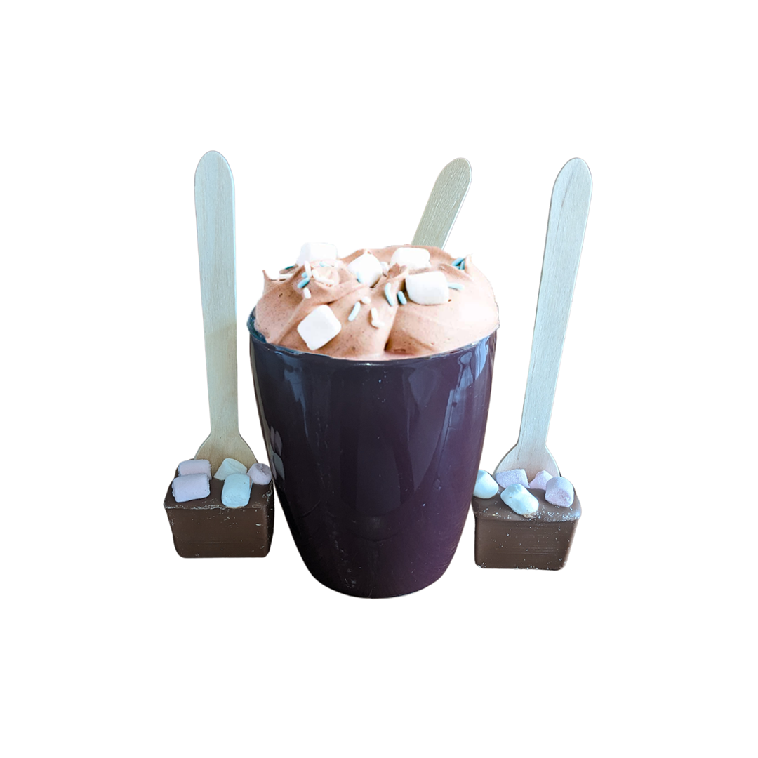 Milk Hot Chocolate Stick With Marshmallows